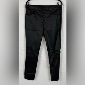 Express Shinny Black Skinny High Rise Jeans 14R